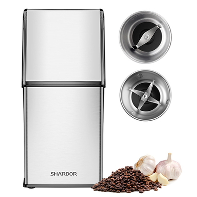 ODM Kleine Elektrische Koffie Bean Grinder ETL UL Mini Electric Coffee Maker 2 Removeable-Koppen