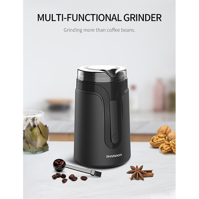 Zwarte Multifunctioneel van Shardor Kleine Draagbare Burr Grinder Electric Mill Spice