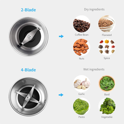 De fijne Molen Machine 70g van de Poeder Elektrische Noot Verwijderbaar voor Koffie Bean Nuts Garlic Sasil