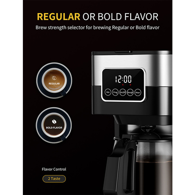 900W het druppelKoffiezetapparaat houdt Warme Automatische Programmeerbare Koffiemachine 10 12 Koppen Thee