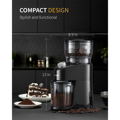 Blauwe HOOFD Licht Burr Conical Grinder 2 tot 12 Koppen van de het Bureauespresso van het Veiligheidsslot de Machine