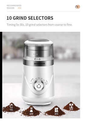 De Koffie Bean Grinder Stainless Steel Automatic Regelbaar Burr Grinder van de timingsknop