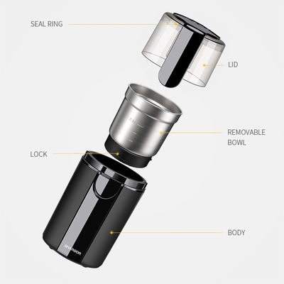 Het gemakkelijke Schone Afneembare Staal CG628B van Removable Cup Stainless van de Huis Elektrische Koffiemolen