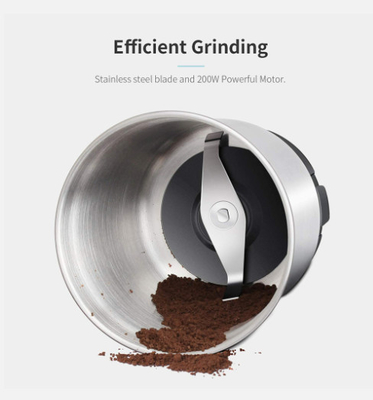 De Handbediende Koffie Bean Grinder van Grey Electric Coffee Grinder SS304 150W