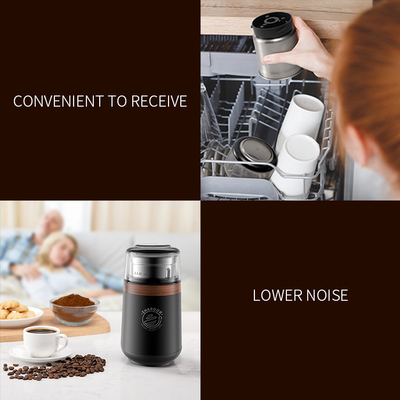 Zwarte OEM Automatische van het Bladkoppen van de Koffiemachine SS304 Elektrische Professionele de Espressomolen