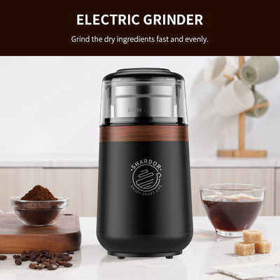Zwarte OEM Automatische van het Bladkoppen van de Koffiemachine SS304 Elektrische Professionele de Espressomolen