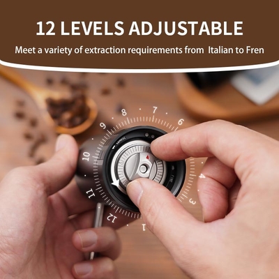 Regelbare 28g Draagbare Houten van Handcrankburr electric handheld coffee grinder