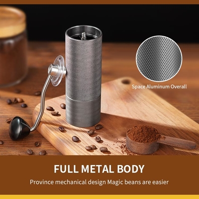 Mini Adjustable Manual Coffee Grinder, de Koffiemolen Portable van de Roestvrij staalhand