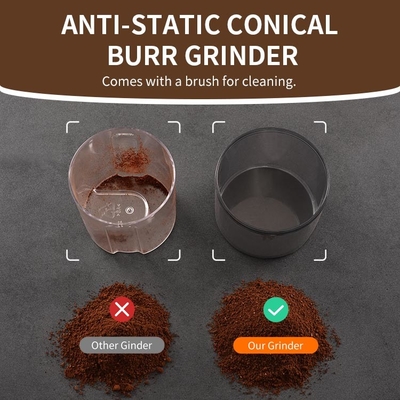 De regelbare Antistatische Burr Coffee Grinder 2-12 Kop Bean Electric van SHARDOR