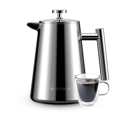 1000ml/34oz van de de Koffiepot van de roestvrij staalduiker Vacuüm 13.4*20.5cm