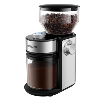 12 kop Elektrisch Blad Burr Coffee Grinder 16 het Malende Slot Burr Flat Silver van Montagessafty