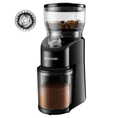 12 koppen van Kegelburr coffee grinder 14 het Malen het Plaatsen Professioneel