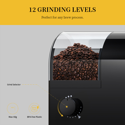 Regelbare van het de Keuken Kleine Huis van Mini Coffee Grinder Machine 60g de Espressomachine PSE