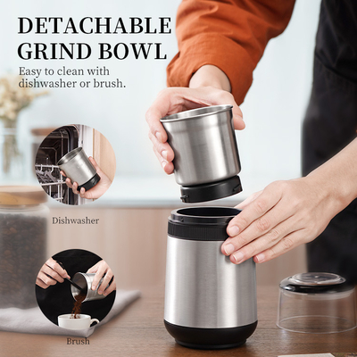 Verwijderbare 2 van de Koffiezetapparaat200w Multikoppen Functie Regelbaar Elektrisch Bean Grinder