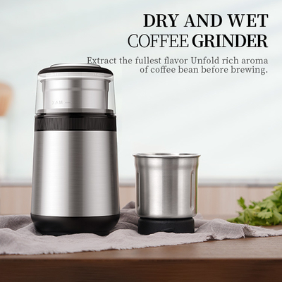Verwijderbare 2 van de Koffiezetapparaat200w Multikoppen Functie Regelbaar Elektrisch Bean Grinder