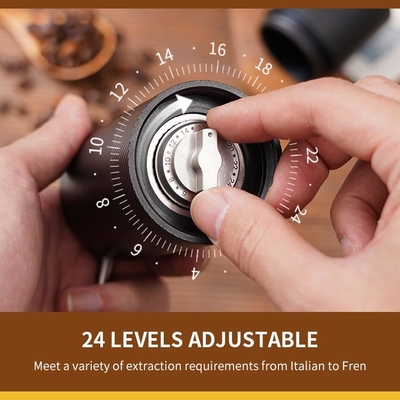 De hand stelde Handburr coffee grinder hand crank Kegelburr for business gifts in werking