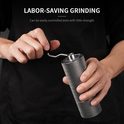 Zilveren Handcnc van de Handkoffiemolen Scherpe Capaciteit 25g Handbediend Elektrisch Burr Grinder