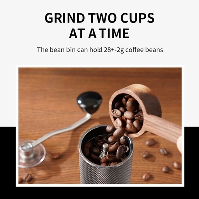 Stil Kegelburr manual coffee grinder aluminium-Legeringsroestvrij staal 25g Carry Easily