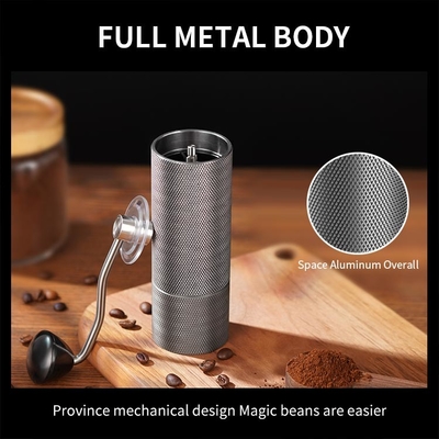 Stil Kegelburr manual coffee grinder aluminium-Legeringsroestvrij staal 25g Carry Easily