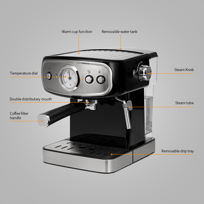 1.25L verwijderbare van de de Drukmaat van de Koffiemachine van de Melkfrother de Stoombootmachine Op batterijen