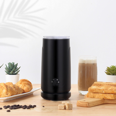 De glanzende van de de Basis Nauwkeurige Temperatuur van Matte Black Espresso Milk Frother Afneembare Controle 65°C