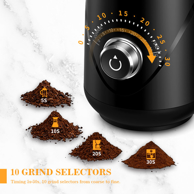 Capaciteit 70g Burr Mill Grinder 63 Db de Knop Draagbaar Burr Coffee Grinder van de Lawaaitiming