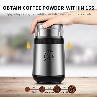 150W multi Functionele Koffiemachine SS304 Verwijderbaar Burr Grinder Coffee Maker