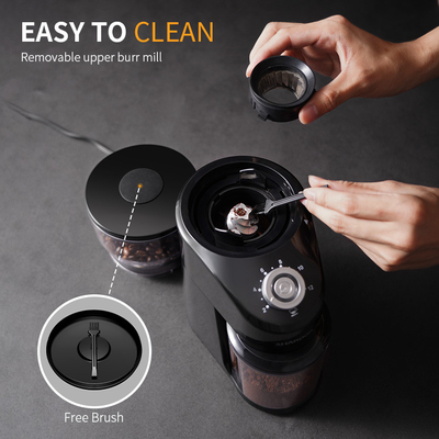 Touchscreen Professionele LEIDENE van Burr Grinder Lichte Automatisch met Verwijderbaar Bean Hopper