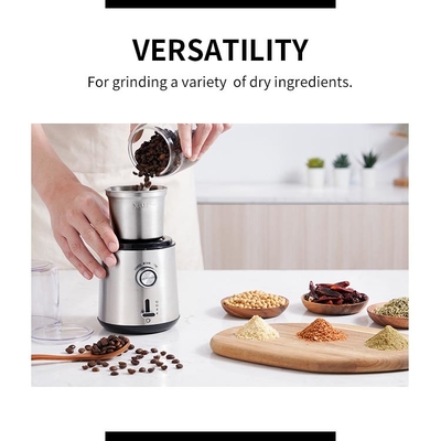 Automatische Draagbare Douanekoffiemolen Electric Stainless Steel 180W