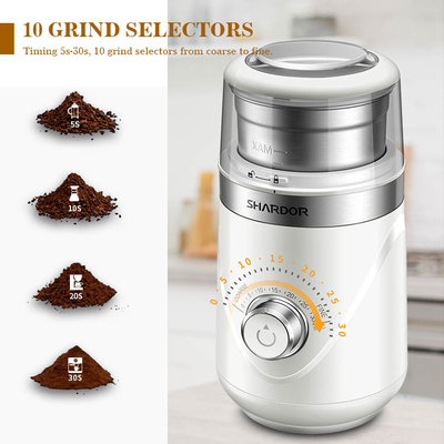 150W elektrische Automatische de Espressomolen van Koffiebean grinder SS304 70g