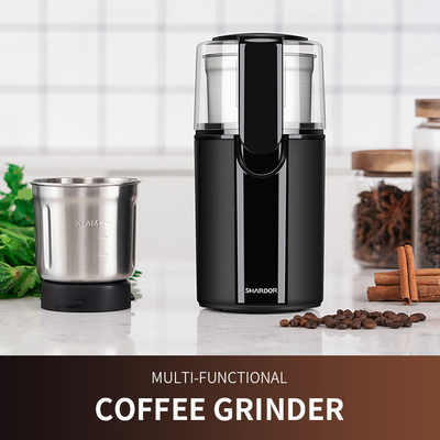 Elektrische Kruidmolen Machine Multiple Settings Burr Mill Coffee Grinder With 2 koppen