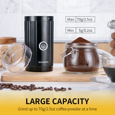 De elektrische Kleine van de Molenfor herbs peanuts van Koffiebean grinder electric pepper mill Fijne Bladeren